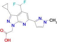 [3-cyclopropyl-4-(difluoromethyl)-6-(1-methyl-1H-pyrazol-3-yl)-1H-pyrazolo[3,4-b]pyridin-1-yl]ac...