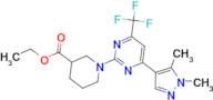 ethyl 1-[4-(1,5-dimethyl-1H-pyrazol-4-yl)-6-(trifluoromethyl)pyrimidin-2-yl]piperidine-3-carboxy...