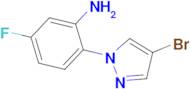 [2-(4-bromo-1H-pyrazol-1-yl)-5-fluorophenyl]amine