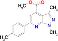 methyl 1,3-dimethyl-6-(4-methylphenyl)-1H-pyrazolo[3,4-b]pyridine-4-carboxylate