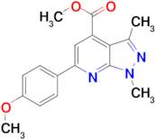 methyl 6-(4-methoxyphenyl)-1,3-dimethyl-1H-pyrazolo[3,4-b]pyridine-4-carboxylate