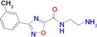 N-(2-aminoethyl)-3-(3-methylphenyl)-1,2,4-oxadiazole-5-carboxamide