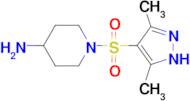 1-[(3,5-dimethyl-1H-pyrazol-4-yl)sulfonyl]piperidin-4-amine