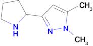 1,5-dimethyl-3-pyrrolidin-2-yl-1H-pyrazole