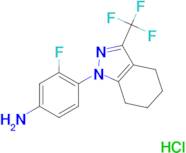 {3-fluoro-4-[3-(trifluoromethyl)-4,5,6,7-tetrahydro-1H-indazol-1-yl]phenyl}amine hydrochloride