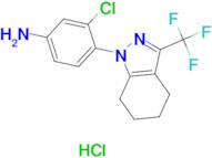 {3-chloro-4-[3-(trifluoromethyl)-4,5,6,7-tetrahydro-1H-indazol-1-yl]phenyl}amine