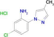 [5-chloro-2-(4-methyl-1H-pyrazol-1-yl)phenyl]amine