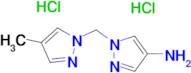 1-[(4-methyl-1H-pyrazol-1-yl)methyl]-1H-pyrazol-4-amine