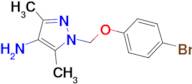 1-[(4-bromophenoxy)methyl]-3,5-dimethyl-1H-pyrazol-4-amine