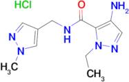 4-amino-1-ethyl-N-[(1-methyl-1H-pyrazol-4-yl)methyl]-1H-pyrazole-5-carboxamide