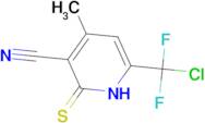 6-[chloro(difluoro)methyl]-4-methyl-2-thioxo-1,2-dihydropyridine-3-carbonitrile