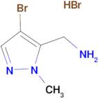 [(4-Bromo-1-methyl-1H-pyrazol-5-yl)methyl]amine hydrobromide