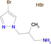 [3-(4-Bromo-1H-pyrazol-1-yl)-2-methylpropyl]amine hydrobromide