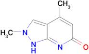 2,4-dimethyl-2,7-dihydro-6H-pyrazolo[3,4-b]pyridin-6-one