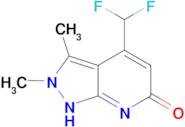 4-(difluoromethyl)-2,3-dimethyl-2,7-dihydro-6H-pyrazolo[3,4-b]pyridin-6-one