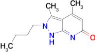 2-butyl-3,4-dimethyl-2,7-dihydro-6H-pyrazolo[3,4-b]pyridin-6-one