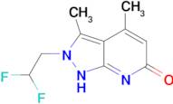 2-(2,2-difluoroethyl)-3,4-dimethyl-2,7-dihydro-6H-pyrazolo[3,4-b]pyridin-6-one