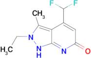 4-(difluoromethyl)-2-ethyl-3-methyl-2,7-dihydro-6H-pyrazolo[3,4-b]pyridin-6-one