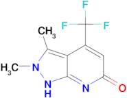2,3-dimethyl-4-(trifluoromethyl)-2,7-dihydro-6H-pyrazolo[3,4-b]pyridin-6-one