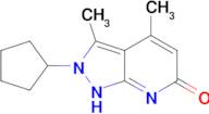 2-cyclopentyl-3,4-dimethyl-2,7-dihydro-6H-pyrazolo[3,4-b]pyridin-6-one