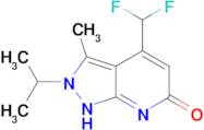 4-(difluoromethyl)-2-isopropyl-3-methyl-2,7-dihydro-6H-pyrazolo[3,4-b]pyridin-6-one