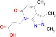 3-(2,3,4-trimethyl-6-oxo-2,6-dihydro-7H-pyrazolo[3,4-b]pyridin-7-yl)propanoic acid