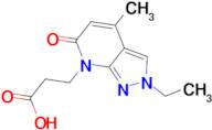 3-(2-ethyl-4-methyl-6-oxo-2,6-dihydro-7H-pyrazolo[3,4-b]pyridin-7-yl)propanoic acid