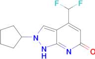 2-cyclopentyl-4-(difluoromethyl)-2,7-dihydro-6H-pyrazolo[3,4-b]pyridin-6-one