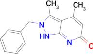 2-benzyl-3,4-dimethyl-2,7-dihydro-6H-pyrazolo[3,4-b]pyridin-6-one