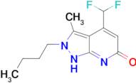 2-butyl-4-(difluoromethyl)-3-methyl-2,7-dihydro-6H-pyrazolo[3,4-b]pyridin-6-one