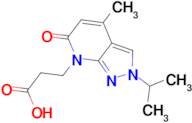 3-(2-isopropyl-4-methyl-6-oxo-2,6-dihydro-7H-pyrazolo[3,4-b]pyridin-7-yl)propanoic acid