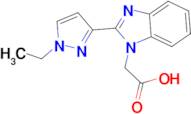 [2-(1-ethyl-1H-pyrazol-3-yl)-1H-benzimidazol-1-yl]acetic acid