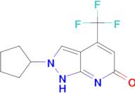 2-cyclopentyl-4-(trifluoromethyl)-2,7-dihydro-6H-pyrazolo[3,4-b]pyridin-6-one