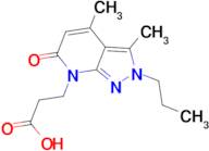 3-(3,4-dimethyl-6-oxo-2-propyl-2,6-dihydro-7H-pyrazolo[3,4-b]pyridin-7-yl)propanoic acid