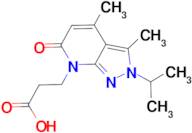 3-(2-isopropyl-3,4-dimethyl-6-oxo-2,6-dihydro-7H-pyrazolo[3,4-b]pyridin-7-yl)propanoic acid