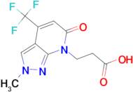 3-[2-methyl-6-oxo-4-(trifluoromethyl)-2,6-dihydro-7H-pyrazolo[3,4-b]pyridin-7-yl]propanoic acid