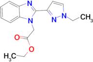 ethyl [2-(1-ethyl-1H-pyrazol-3-yl)-1H-benzimidazol-1-yl]acetate