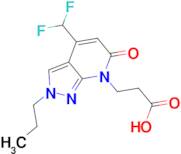 3-[4-(difluoromethyl)-6-oxo-2-propyl-2,6-dihydro-7H-pyrazolo[3,4-b]pyridin-7-yl]propanoic acid