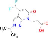 3-[4-(difluoromethyl)-2-isopropyl-6-oxo-2,6-dihydro-7H-pyrazolo[3,4-b]pyridin-7-yl]propanoic acid