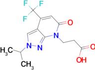 3-[2-isopropyl-6-oxo-4-(trifluoromethyl)-2,6-dihydro-7H-pyrazolo[3,4-b]pyridin-7-yl]propanoic acid