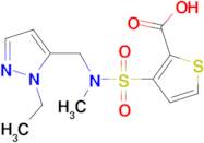 3-{[[(1-ethyl-1H-pyrazol-5-yl)methyl](methyl)amino]sulfonyl}thiophene-2-carboxylic acid