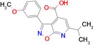 6-isopropyl-3-(3-methoxyphenyl)isoxazolo[5,4-b]pyridine-4-carboxylic acid