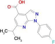 1-(4-fluorophenyl)-6-isopropyl-1H-pyrazolo[3,4-b]pyridine-4-carboxylic acid