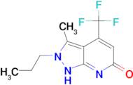 3-methyl-2-propyl-4-(trifluoromethyl)-2,7-dihydro-6H-pyrazolo[3,4-b]pyridin-6-one