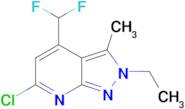 6-chloro-4-(difluoromethyl)-2-ethyl-3-methyl-2H-pyrazolo[3,4-b]pyridine