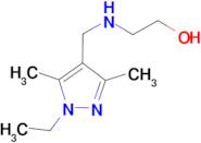 2-{[(1-ethyl-3,5-dimethyl-1H-pyrazol-4-yl)methyl]amino}ethanol