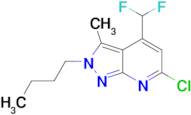2-butyl-6-chloro-4-(difluoromethyl)-3-methyl-2H-pyrazolo[3,4-b]pyridine