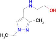 2-{[(1-ethyl-3-methyl-1H-pyrazol-4-yl)methyl]amino}ethanol