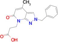 3-(2-benzyl-4-methyl-6-oxo-2,6-dihydro-7H-pyrazolo[3,4-b]pyridin-7-yl)propanoic acid