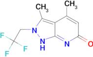 3,4-dimethyl-2-(2,2,2-trifluoroethyl)-2,7-dihydro-6H-pyrazolo[3,4-b]pyridin-6-one